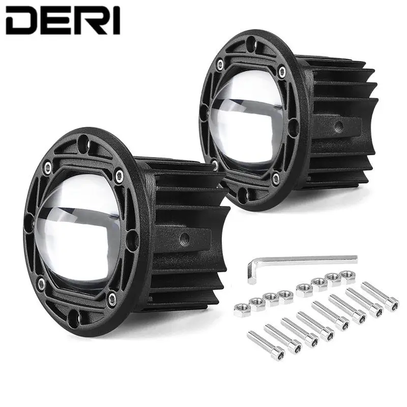 

Tractor Fog Light 8D Lens Head Work Lamp 52W Dual Color 3 Inch Driving Beam For Off Road 4WD Truck SUV ATV Offroad Motorcycle