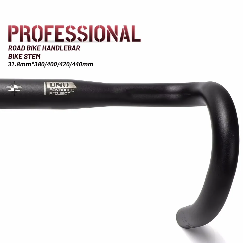 Racing Bicycle Bent Handlebar Road Bike Handlebar Ultralight Bicycle Handle Drop Bar 31.8x380/400/420/440mm Bike Accessories