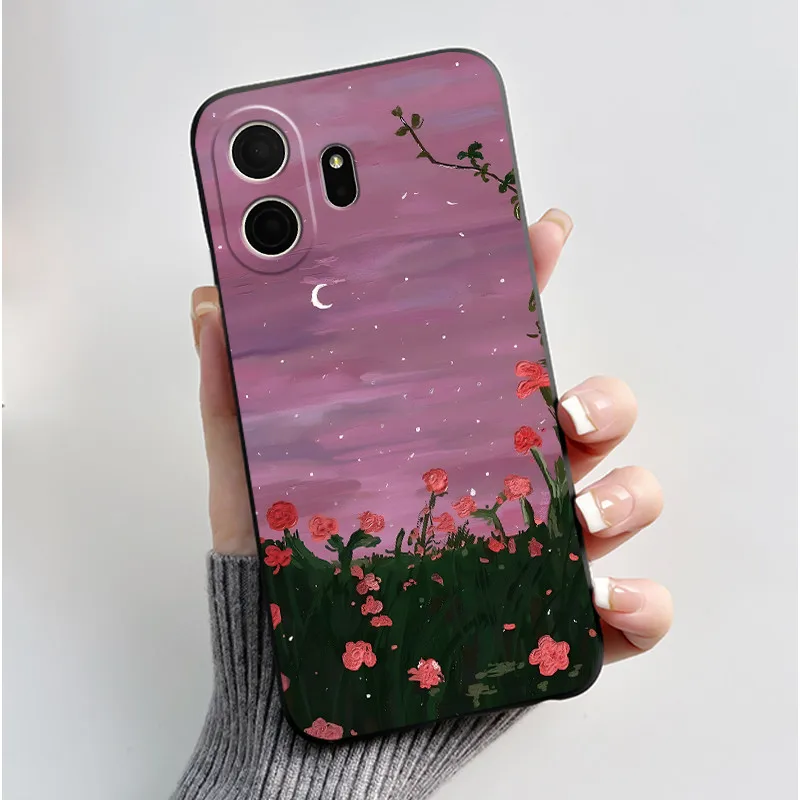 Aesthetic Cute Cat Cartoon Shockproof Silicone TPU Back Cover
