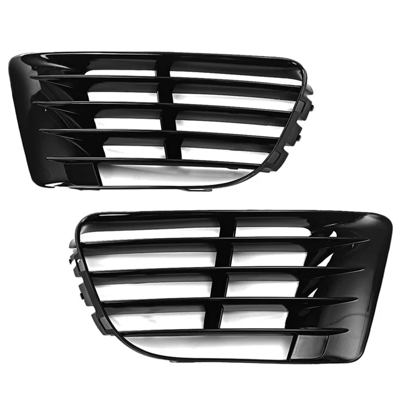 Front Fog Light Grille Lower Bumper Fog Lamp Grill Cover Trim For VW Golf MK6 R 2009-2013