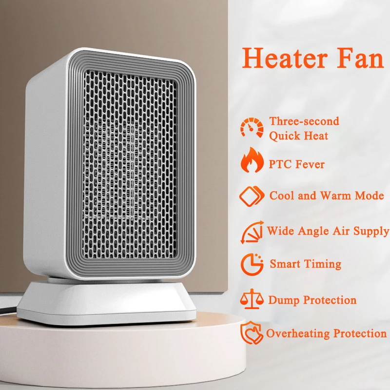 1000W Electric Heater for Home Office Shaking Head Silent Fast Heating  Desktop Heaters Fan Household Energy-saving Power-saving - AliExpress