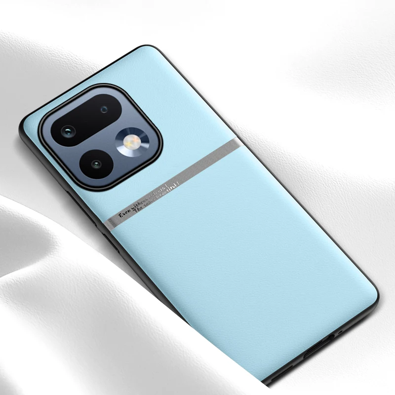 Luxurious Leather Shockproof Bumper Case with Skin-Friendly Feel