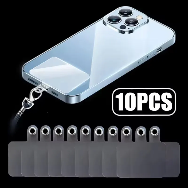 5/10/20/30pcs 투명한 Protable Anti-Fall Clear Phone Lanyard 카드 교체 가능 유연한 테더 폰 케이스 Pandent Gasket