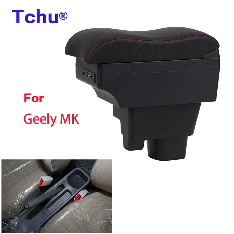 For Geely MK Armrest For King kong Armrest box Modification Parts Add Storage Box Car Accessories Details USB Multifunction