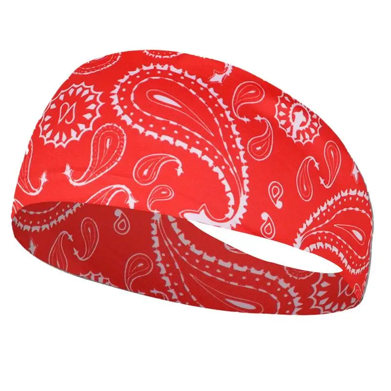 

Sweatband Headband Moisture Wicking Headband Hemiyan Style Elastic Quick Absorbent Running Headband With Printing For Tennis