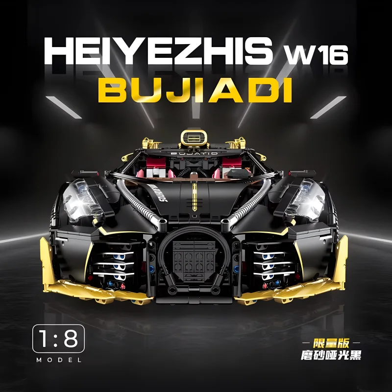 SSS TANY GIANT【ロールスロイス黒】ブリキtin toy car箱付 Guly 10631 Technical Matte Black MOC Super Sprots Car Model