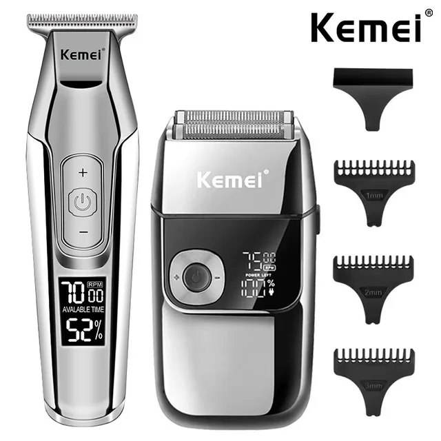 Kemei KM-5027 Original Cordless Electric Hair Clipper Rechargeable Hair Trimmer KM-2028 Shaver For Men USB Charging Razor 1