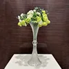 10pcs 45cm high new acrylic transparent trumpet wedding vase table decoration 3