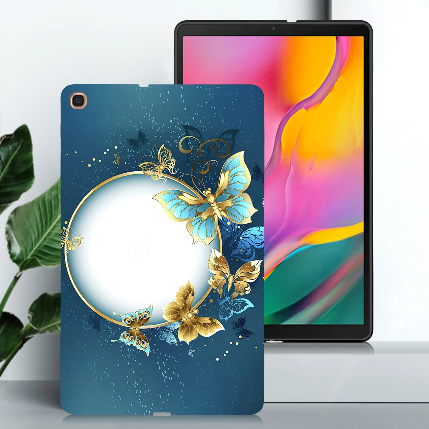 Silicone Protective Tablet Case - Black TPU Back Cover