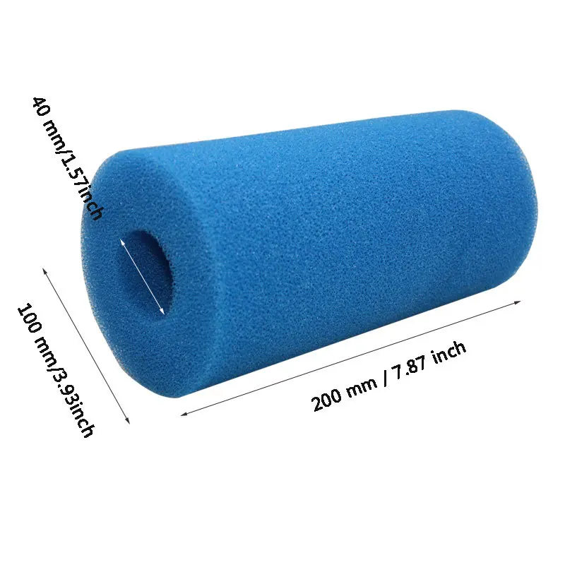 Medence Habszűrő Szivacs Újrahasznosítható Biofoam Tisztító Víz Patron Intex Típusú Úszómedence Kiegészítők Piscina Piscine - Image 3