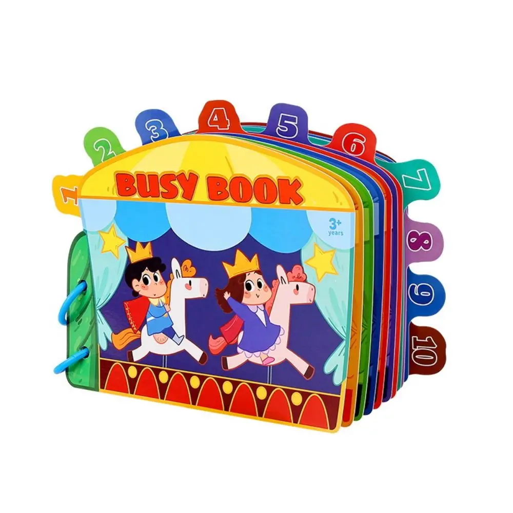 Interactive Learning Digital Cognitive Quiet Book Repeated Pasting Matching Game Montessori Quiet Busy Book Cartoon