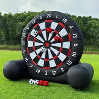 Commercial Outdoor Inflatable Soccer Darts Giant Soccer Darts with Soccer Ball Support Frame for Kick Dartboard Sport Game 1
