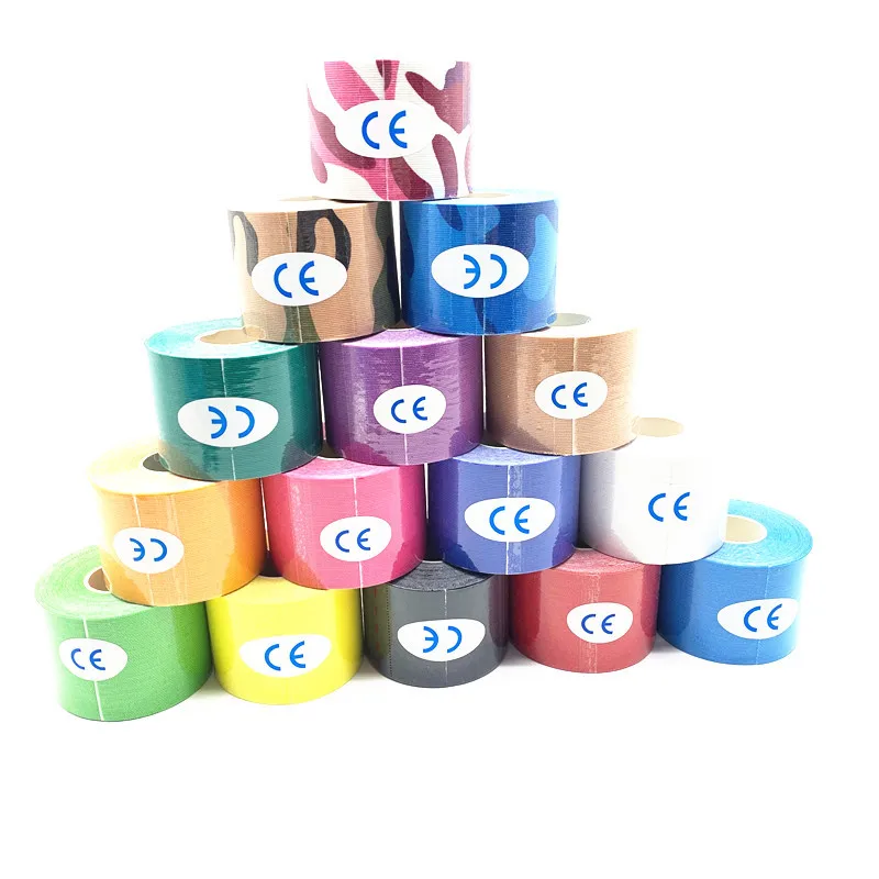 

Cotton Elastic Kinesiology Tape Sport Physiotherapy Recovery Bandage for Running Knee Muscle Protector 2.5cm*5m