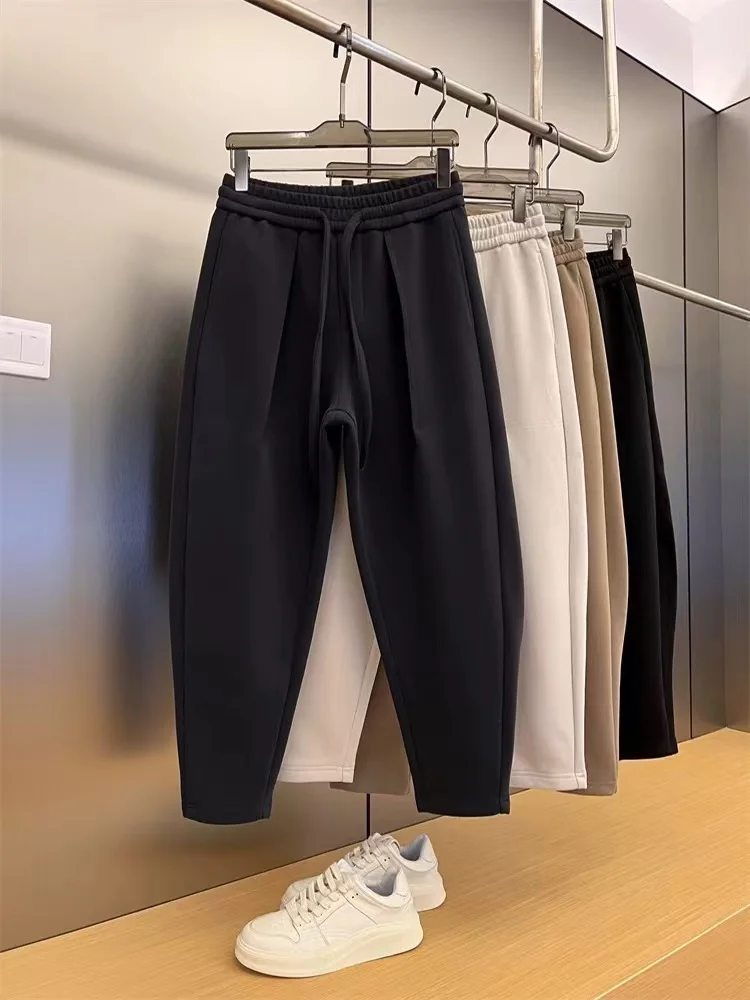 Trendy Loose Wide Leg Casual Pants Autumn Winter New Sle Men's Faion Harem Pants Simple Cool Versatile Sports Pants