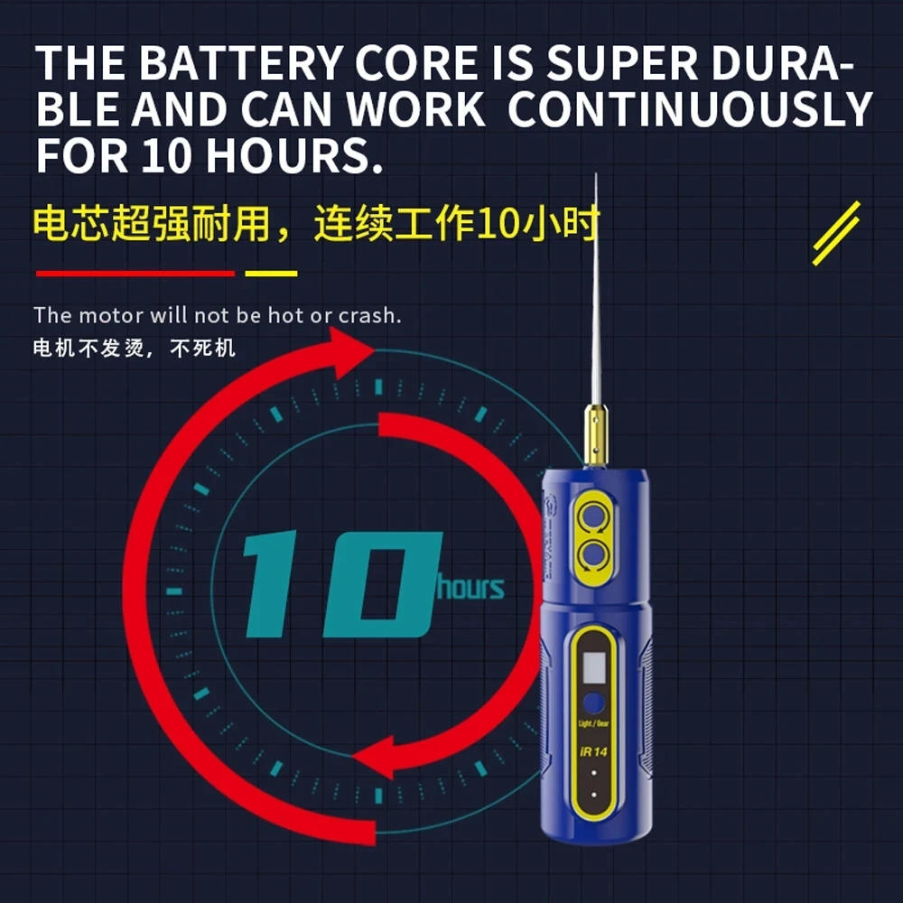Mecânico-ferramenta Elétrica de Removedor de Cola Lâmpada de Exibição de Poeira Verde Removedor de Tela Led Ir16 Ir14 Ir13 Ir10 Pro Oca - Image 6