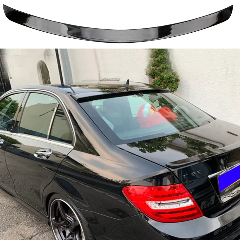 

Задний спойлер из АБС-пластика для Mercedes Benz C-class W204 4 двери 2007 2008 2009 2010 2011 2012 2013 краска из углеродного волокна
