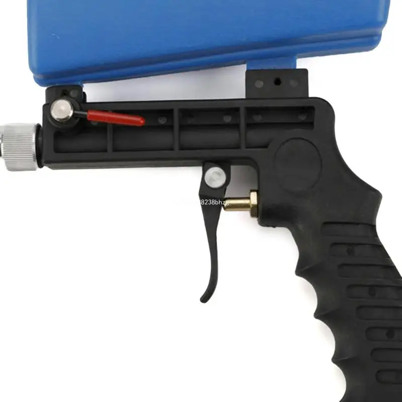 Pneumatic Air Sand Blaster Kit 90PSI Sandblaster Blast Nozzle Steel Tips for Paint Corrosion Prevention