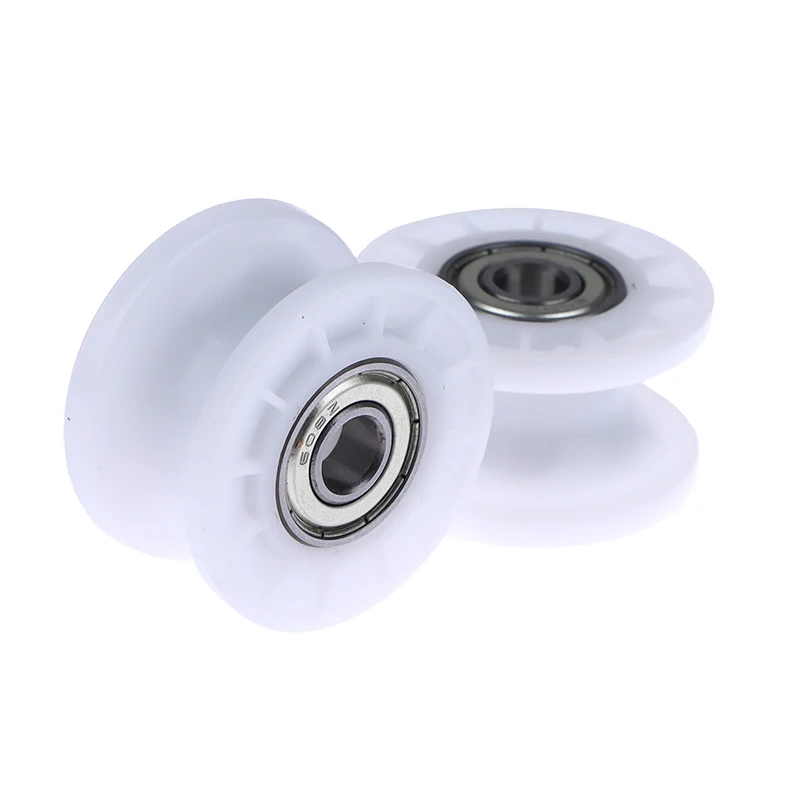 1 Pz Puleggia Meccanica Ruota Scanalata 608Zz Doppio Cuscinetto Puleggia Rotante Ruota Ruota Rotonda Rullo 8*42*24Mm