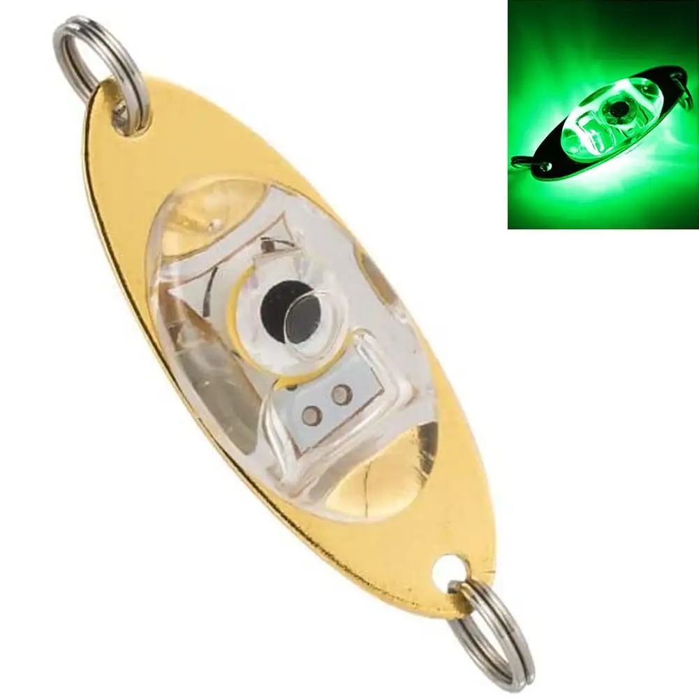 Leurre De Pêche électronique LED - Environ 5,5 Cm - Activable à L'eau, Durée 400h, Profondeur Jusqu'à 900m - Pour Bar, Flétan, Truite, Eau Douce/salée