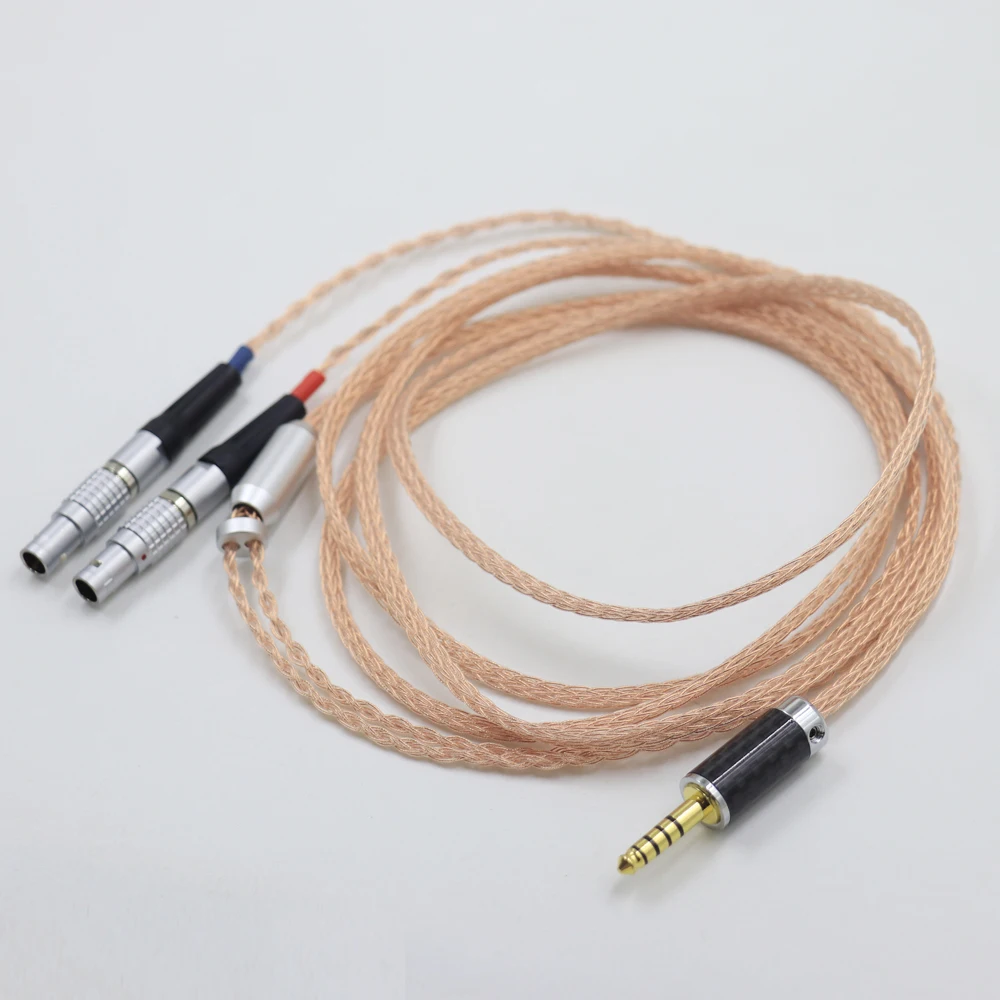 

HIFI 16 ядер 4,4 мм 6,5 мм XLR PCOCC однокристальные медные наушники, сменный обновленный кабель для наушников Focus Utopia ELEAR