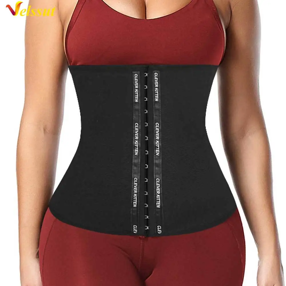 

Velssut Sauna Sweat Belt Weight Loss Waist Trainer Body Shaper Slimming Modeling Girdle Tummy Control Flat Belly Workout Band