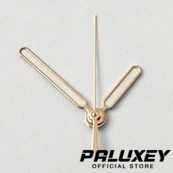 Nautilus Needle Silver Gold Watch Hands with Green Luminous Finish (Rose Gold)