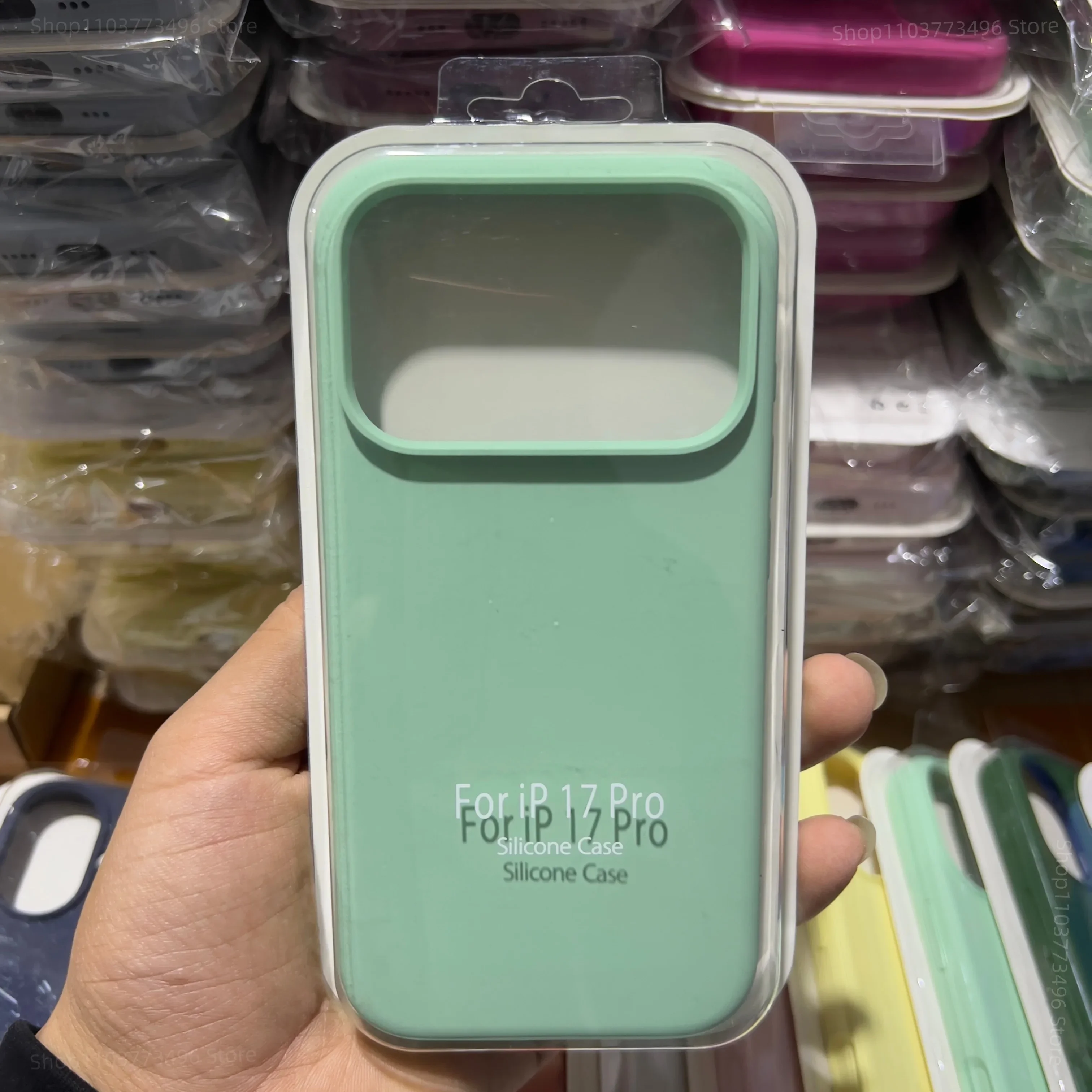 ตัวเลือกสินค้า เคสซิลิโคนนุ่ม สัมผัสเหมือนผิวจริง สำหรับ iPhone 17 Pro Max สีลูกกวาด