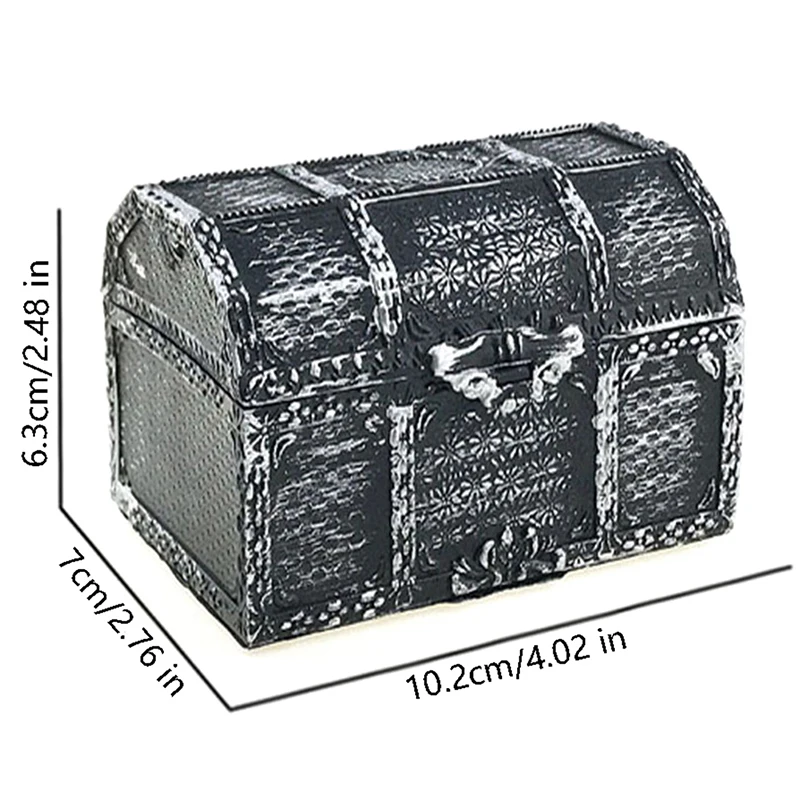 Plastic Money Container Storage Box Toys Vintage Pirate Anime Toys For Children Pirate Crystal Gem Treasure Box Toy Figures 2