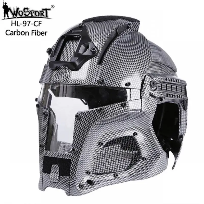 WoSporT アイアンウォーリアー ヘルメット Tactical Airsoft ABS Medieval Iron Warrior Full Head Helmet