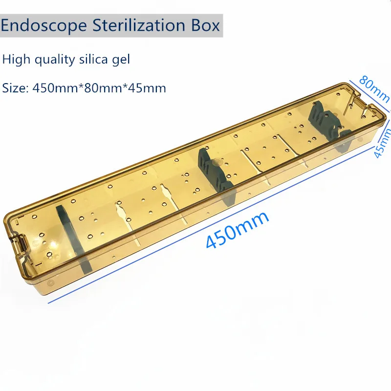 

Silicagel endoscopy sterilization box autoclave sterilization Sterilization box for endoscope surgical instrument