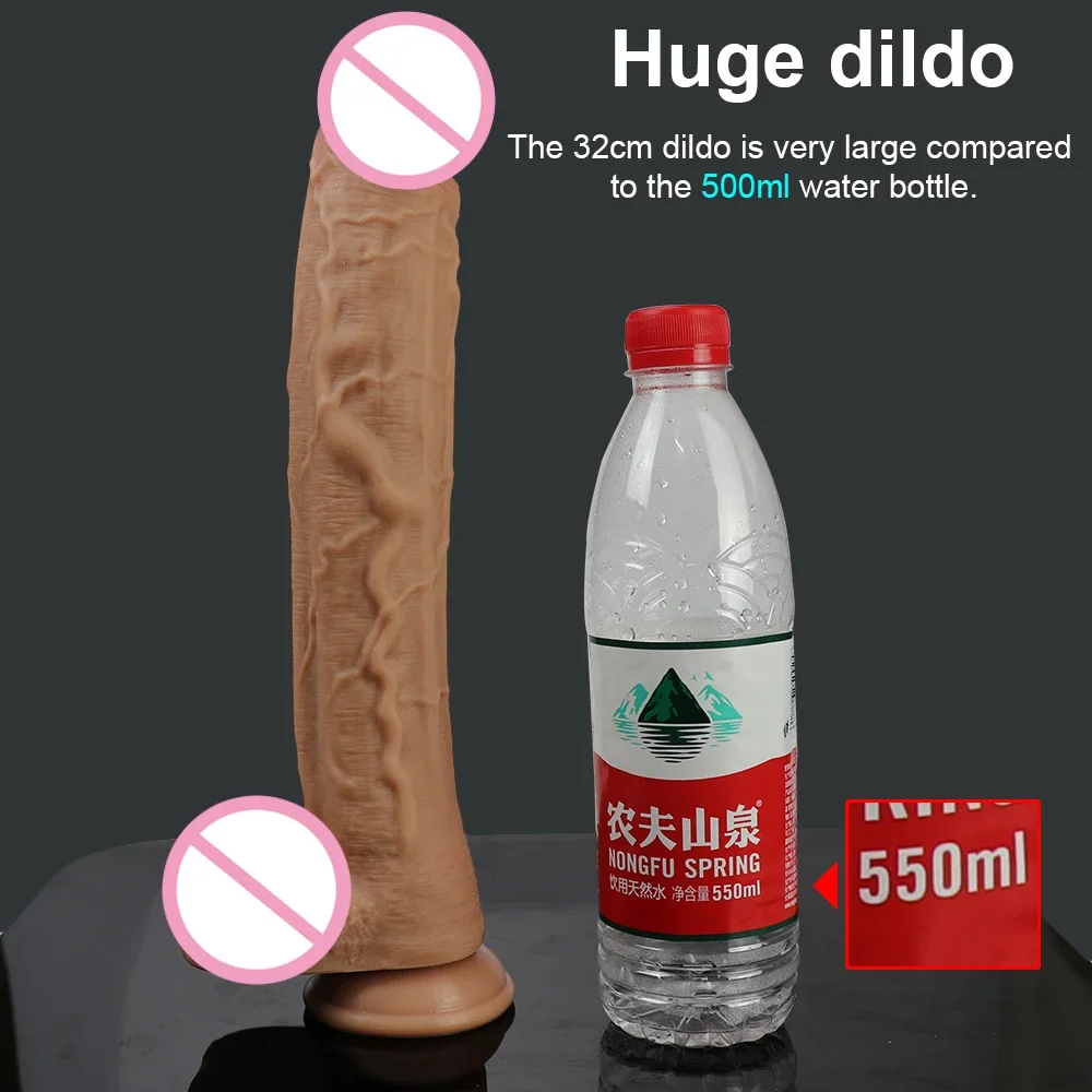 Big Dildo Erotic Soft Double-layer Silicone Long Dildos Realistic Penis Suction Cup Dick For Anal Orgasm Adult Sex Toy For Woman sex toys