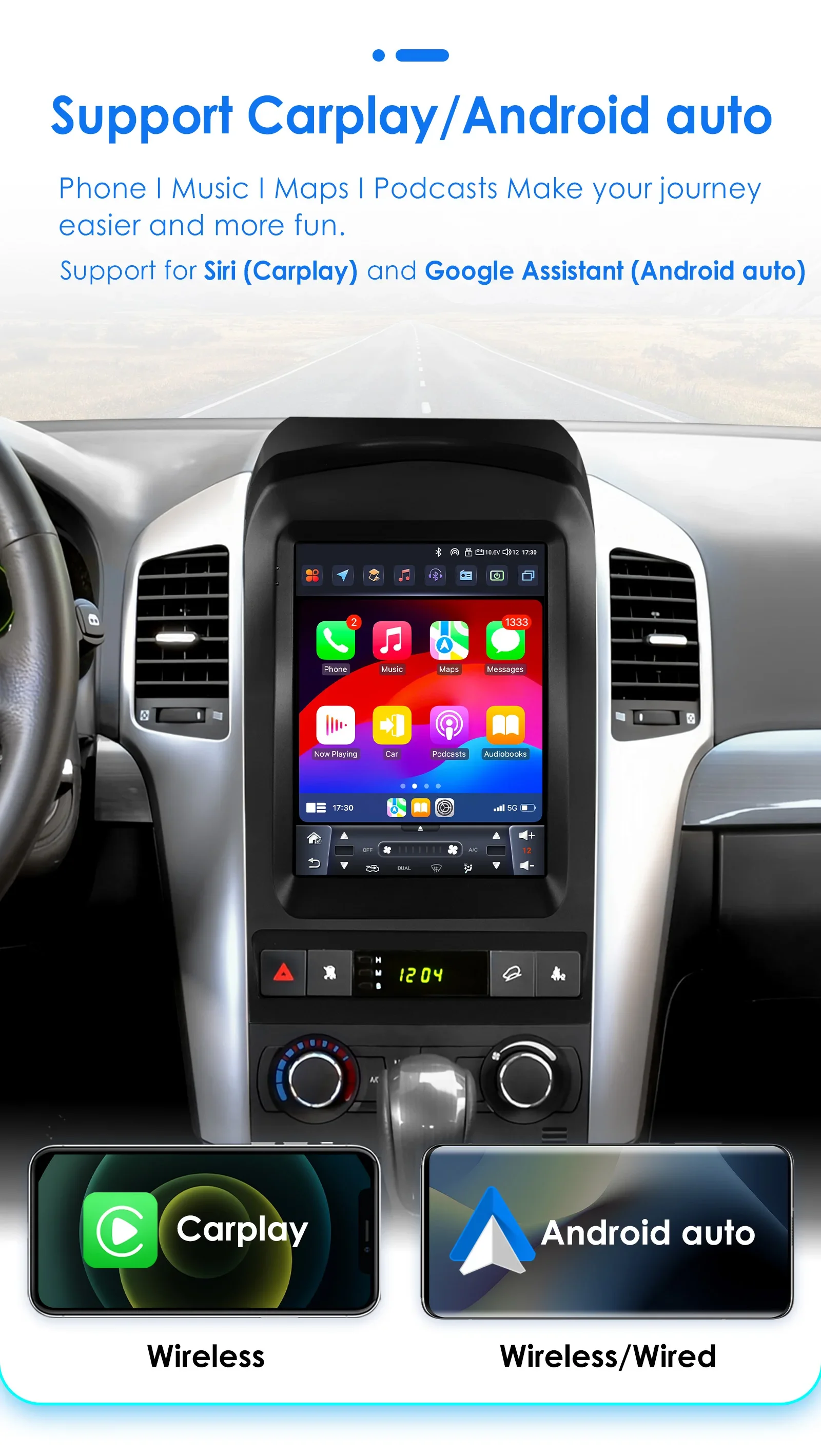 Autoradio Android 14, 9,7 pulgadas, para Chevrolet Captiva 2006-2012, reproductor de vídeo multimedia, GPS, navi, Audio estéreo, 2din, pantalla táctil Carplay 4