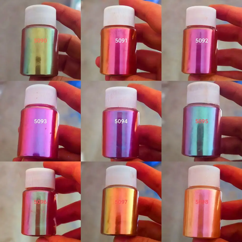 Nail Powder Nail Pigment Color Shift Pigment Powder 10ml Chameleon Chrome Nail Powder *25Co