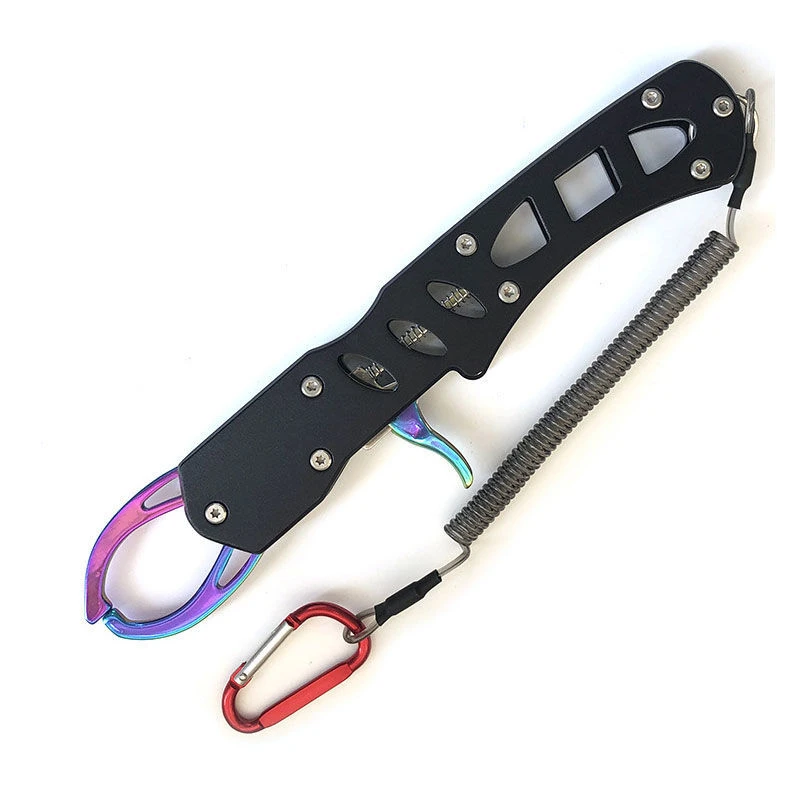 

Multifunctional Fish Grips Portable Fish Grips Foldable Fishing Pliers Metal Fish Lip Control Scissor with Weighing Fish Tackle