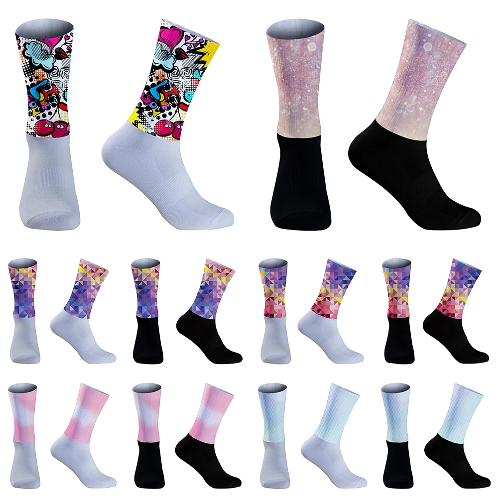 Bike Team Seamless Anti Slip Cycling Socks sports socks cycling socks compression socks fitness sports socks sport socks Road Bicycle Socks Outdoor New Summer Bike sock