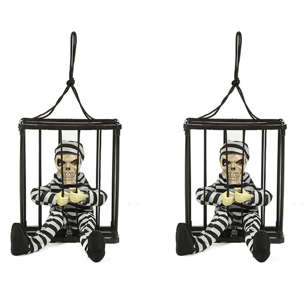 Decorazioni Di Halloween Spaventoso Parlante Prigioniero Indoor Animatronic Prank Outdoor Home Motion Light Sensor Puntelli Di Halloween