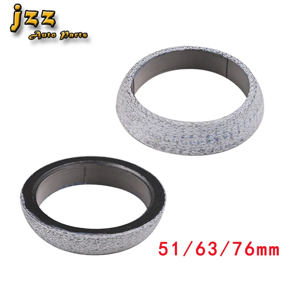1 Set Collector Flange Donut 2 Inch 2.5 Inch 3 Exhaust Gasket Header Stainless Steel Universal Car Accessories