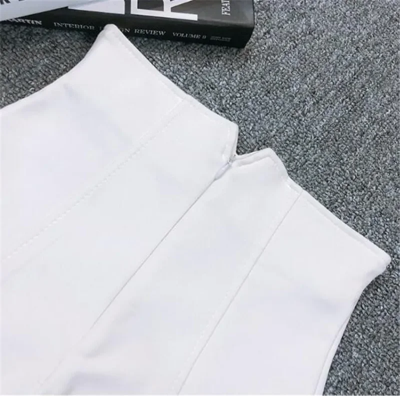 2023 Summer Women New Mini High Waist Shorts White Black Stretch Suit Shorts Female Hotpants Elegant Wide Leg Solid Short Jeans