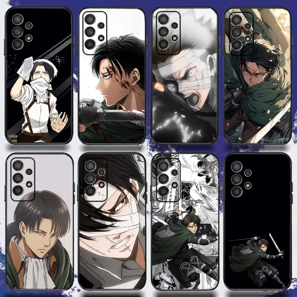 

Anime L-LEVI A-ACKERMAN Phone Case For Samsung S24,S21,S22,S23,S30,Ultra,S20,Plus,Fe,Lite,Note,10,9,5G Black Soft Cover