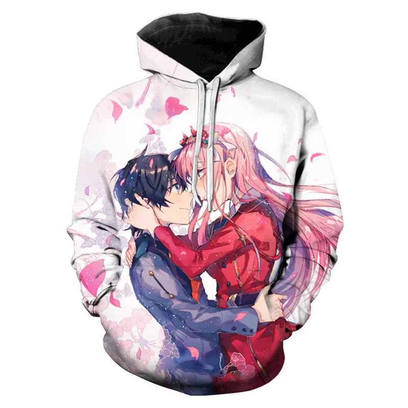 

Darling in The FranXX Personality Hoodies 3D Sweatshirts Hoodies Men/women Casual Clothes Fashion Long Sleeve Anime Hoodie