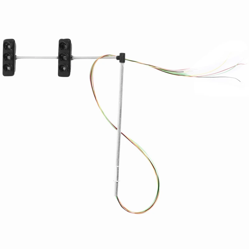 3 Color Traffic Light Signals Ho Oo Scale Model 6Led For Diy Sand Table Crossing Street Construction Model 4