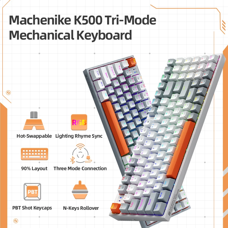 MechanicalKeyboardGamingKeyboardMachenikeK500WirelessKeyboard