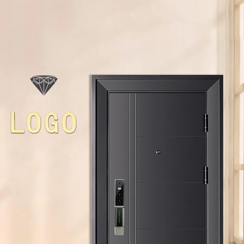 1Pcs Metal Self Adhesive House Number English Alphabet Letters for Apartment Room Door Plate Table Mailbox Number Stickers 3*2cm,house number signs,house numbers,number plate,door signs