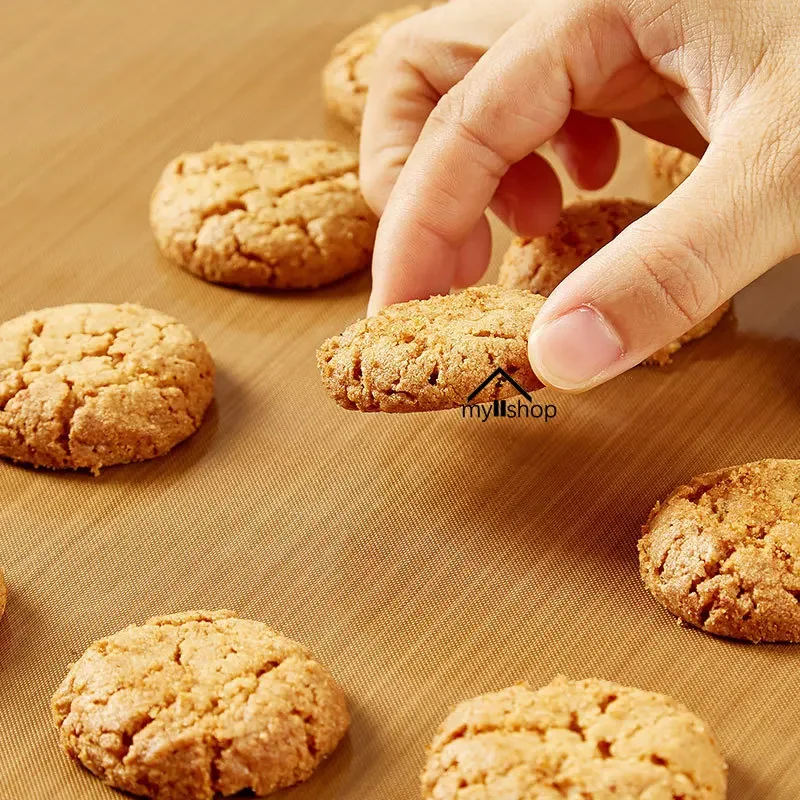 Baking Cloth 1pcs Reusable Resistant Baking Sheets Non-stick Baking Mat Oil-proof Paper Cloth Oven Pad Fiberglass Cloth Plate Tools