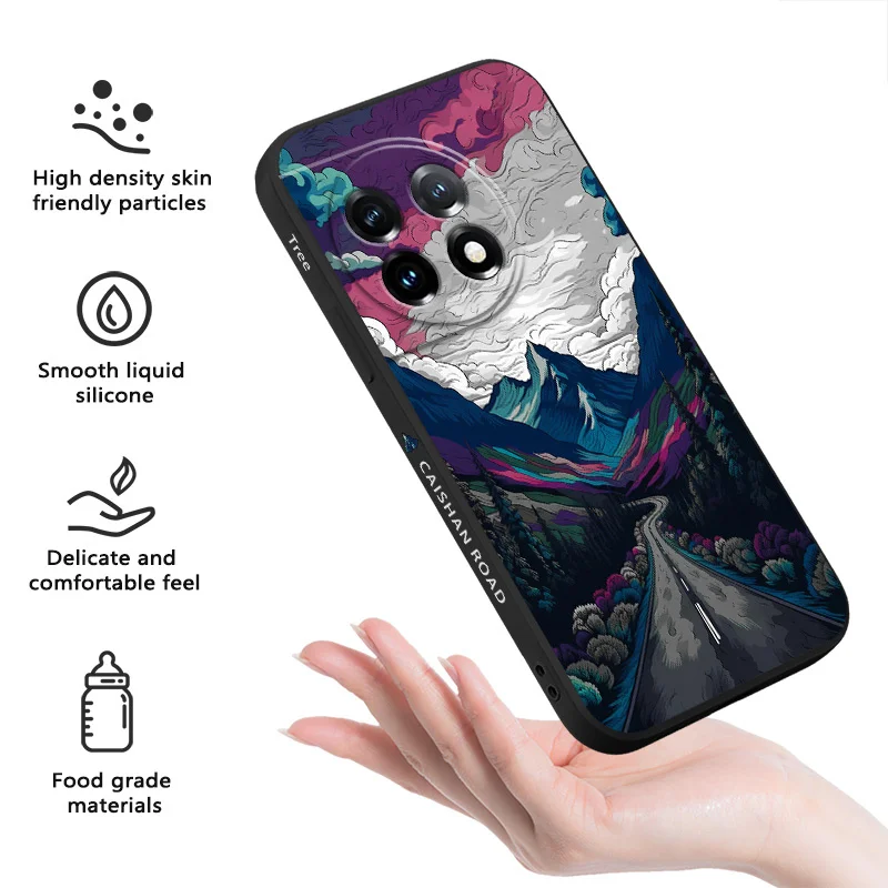 Illusionary Mountain Liquid Silicone Phone Case