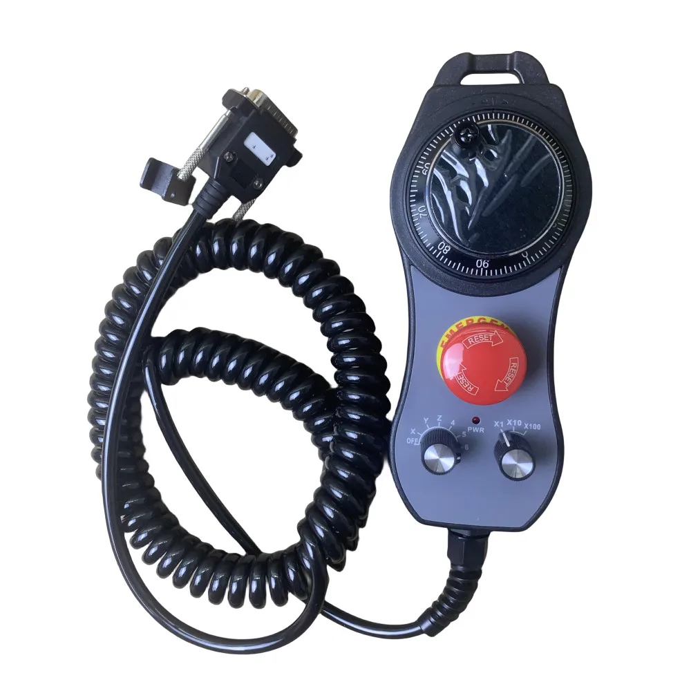 

Standard 5V Mpg3/4/5/6 Axis CNC Electronic Handwheel For CNC controllers Mach3 Control System Emergency Stop Handwheel Encoder