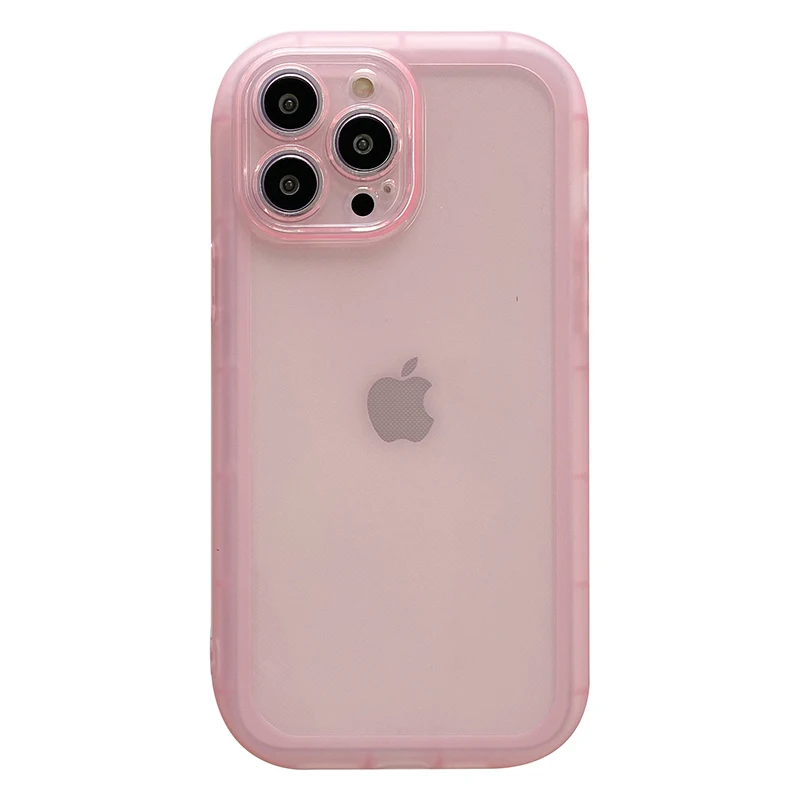 INS Frosted Transparent Solid Color Anti-Drop Phone Case