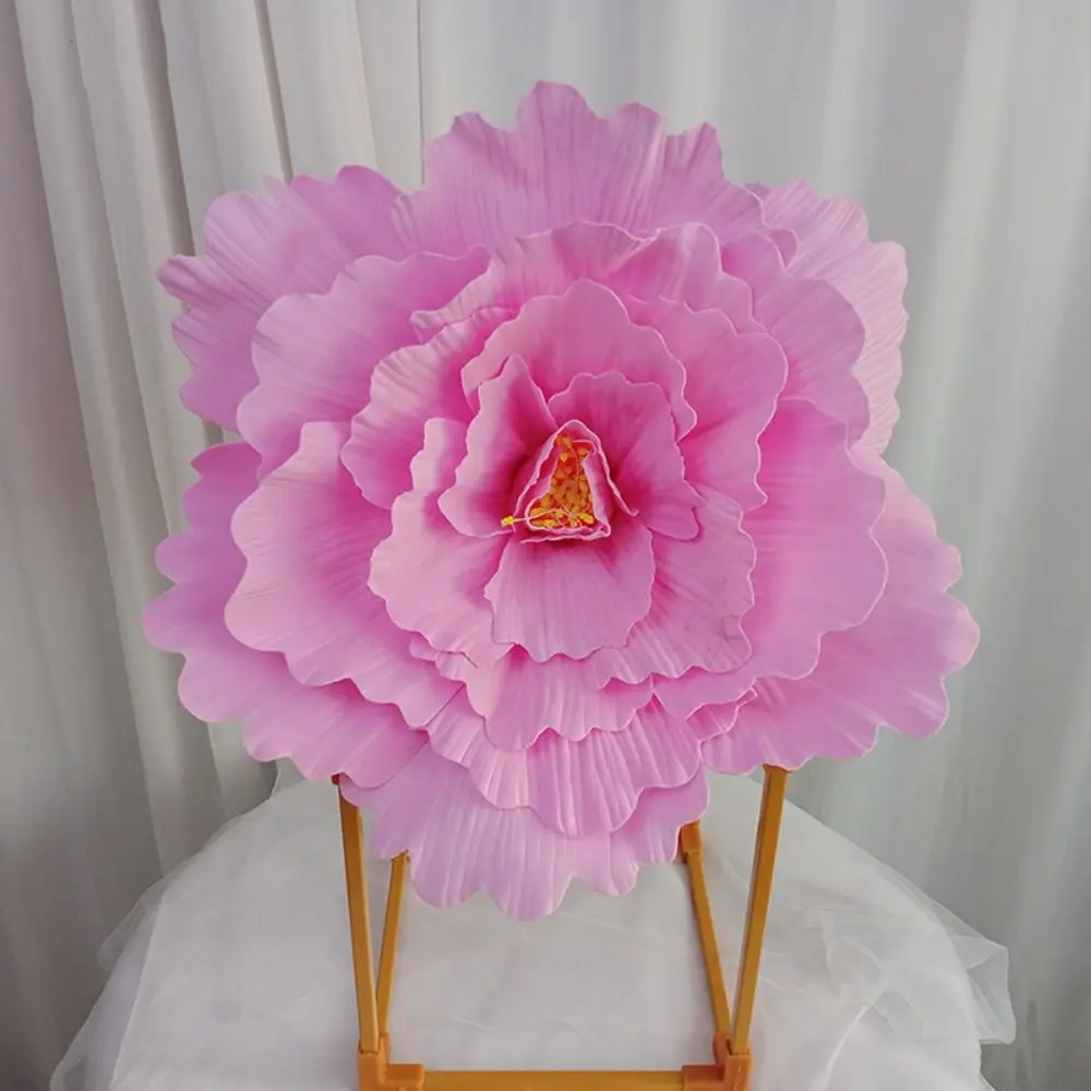 New 50CM PE Foam Rose Flower Photo Props Giant Peony False Flower Stage Party Supply Wedding Decoration Simulation Rose Flowers