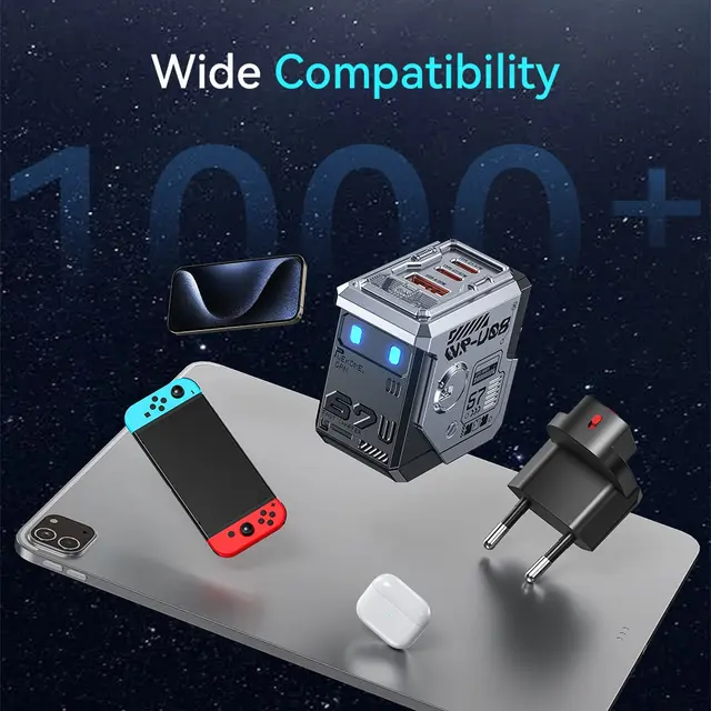 WEKOME-Robot cargador rápido GaN tipo C, carga rápida QC4.0 PD3.0 PPS, Cargador USB rápido para iPhone, Samsung, Xiaomi, tabletas, Macbook, 67W - Image 6