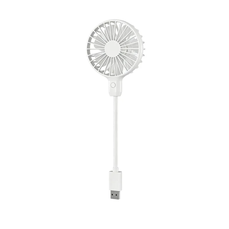 Portable USB Mini Fan - Quiet, Cordless & Flexible for Office, Bedroom, Car, and Outdoor Use